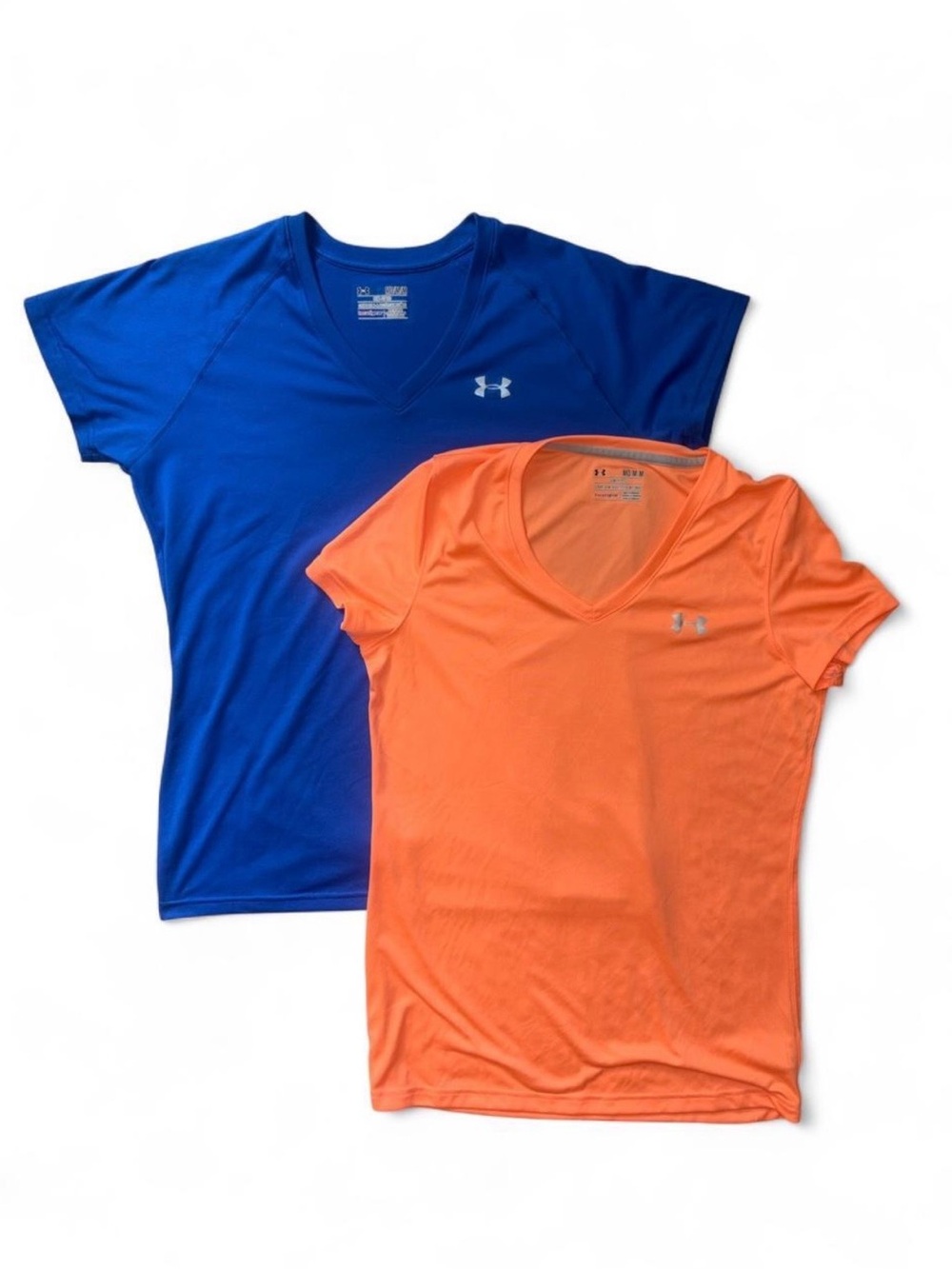 Under Armour Women's Performance Tees - Blue & Orange